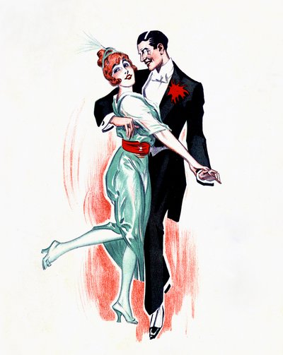 One-step - couple dansant - Unbekannter Künstler