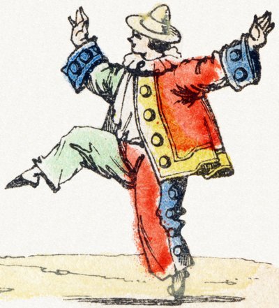 P - Pierrot - Alphabet des divertissements enfantins c.1890 (lithographie) - Unbekannt