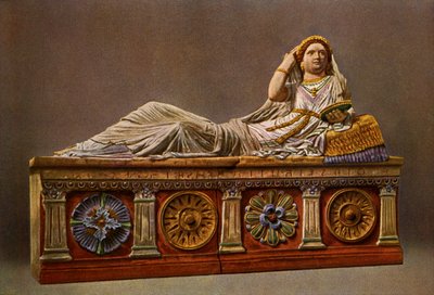 Sarcophage étrusque peint - Unbekannter Künstler