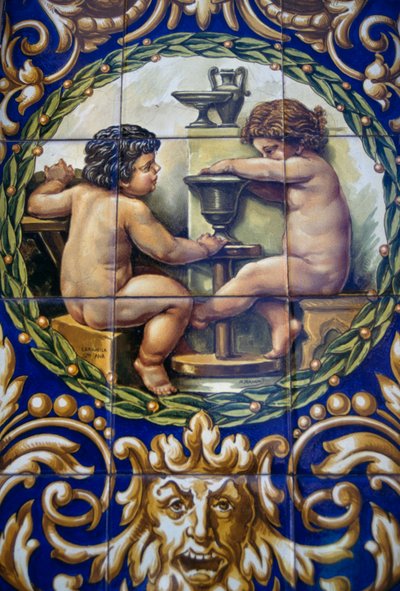 Boutique de céramiques peintes à la main, quartier de Triana, Séville, Espagne - William M. Timlin