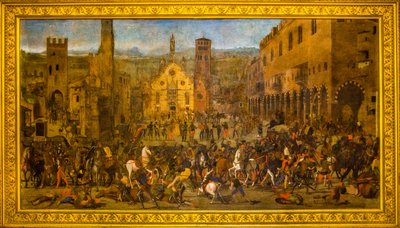 Peinture de Mantoue glorifiant les luttes victorieuses de la famille Gonzaga - Unbekannter Künstler
