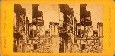 Siège de Paris (1871) : vue de la ville pendant le siège par les Prussiens entre le 20/09/1870 et le 28/01/1871. Photographie de Q.V. - Unbekannt