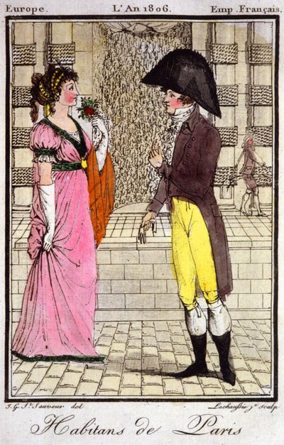Habitants de Paris en 1806. 1810 (gravure) - Unbekannter Künstler