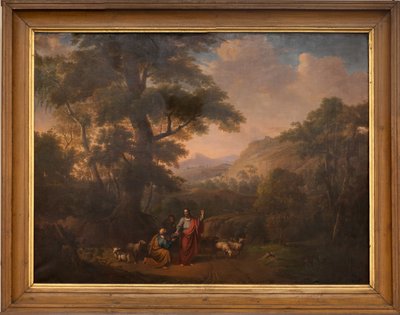Église paroissiale Saint-Julien. Intérieur. Peinture. Christ donnant un sermon dans un paysage. 18ème siècle (?) - Unbekannter Künstler
