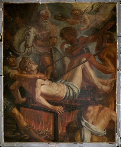 Église paroissiale (Parochiekerk Sint-Laurentius). - Unbekannter Künstler