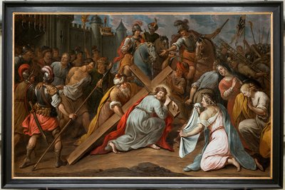 Église paroissiale (Parochiekerk Sint-Maarten). Peinture. - Unbekannter Künstler