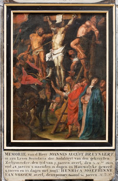 Église paroissiale (Parochiekerk Sint-Walburga). Peinture. - Unbekannter Künstler