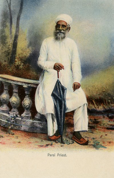 Prêtre Parsi, Inde britannique - Unbekannter Künstler