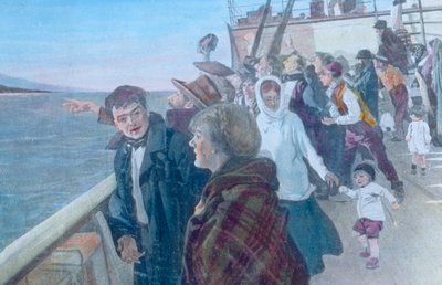 Passagers sur le pont d