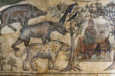 Picardie 073 - Laon - Maison des Associations - Mosaïque romaine de Blanzy - « Orphée charme les animaux » - Unbekannt
