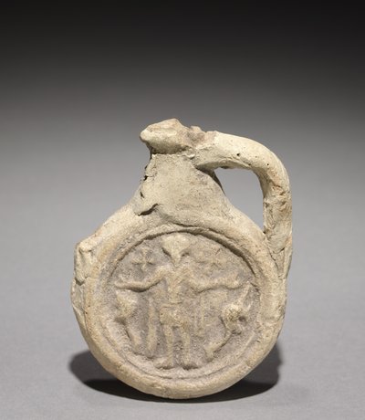 Flacon de pèlerin avec Saint Ménas, 500-700 - Unbekannt