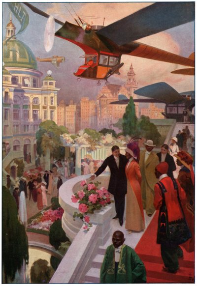 Avions du futur. (Illustration, ca. 1910) - Unbekannter Künstler