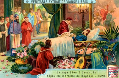Pape Léon X avec le corps de Raphaël - Unbekannter Künstler
