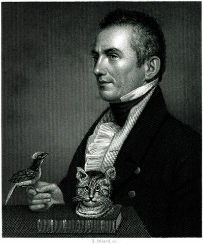 Portrait de Charles Waterton (1782 - 1865), voyageur naturaliste anglais sur une gravure du 19ème siècle. - Unbekannter Künstler