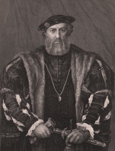 Portrait de Charles de Solier, Comte de Morette, tiré de la Galerie Royale de Dresde de Payne, par Albert Henry Payne, éditeur A H Payne Dresde & Leipzig, vers 1840 (gravure) - William M. Timlin