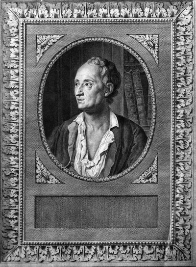 Portrait de Denis Diderot - gravure du 19e siècle - William M. Timlin
