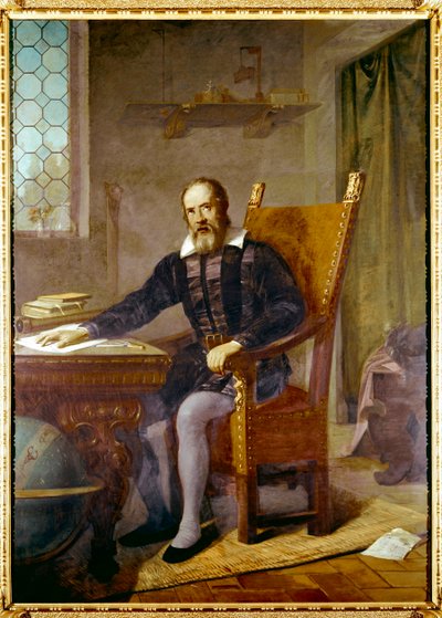 Portrait de Galilée (1564 - 1642) - Peinture anonyme - Lastra a Signa, villa selva, Italie - Unbekannter Künstler