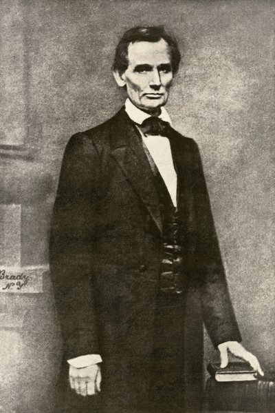 Portrait du président Abraham Lincoln (1809-1865). Reproduction d