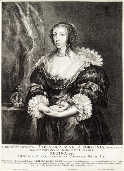 Portrait de la reine Henriette Marie de Bourbon - Unbekannt