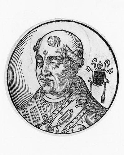 Portrait de Saint Agathon (575-681), 79e pape de l