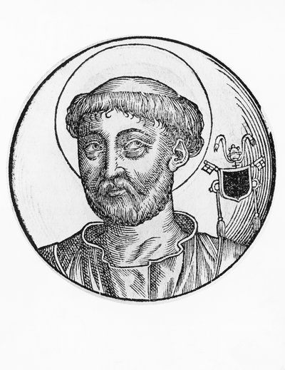 Portrait de Saint Lucius I (mort en 254), 22e pape de l
