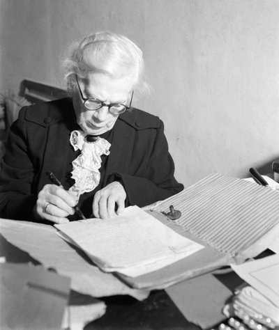 Portrait de Tatiana Tolstoï, fille de Léon. - Rome - 1958 - Unbekannt