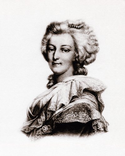 Portrait de la Reine de France Marie Antoinette d
