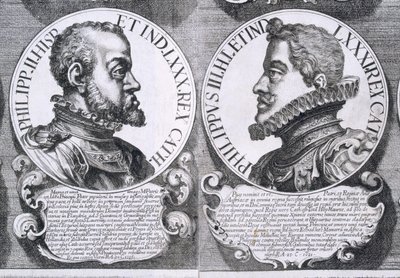 Portraits de Philippe II et Philippe III d