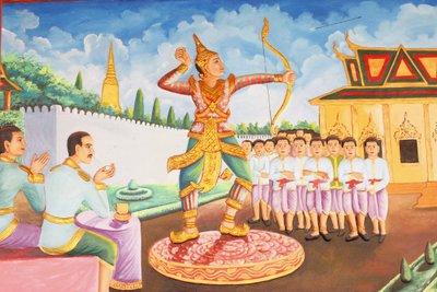 Vie du Bouddha. Le prince Siddhartha Gautama devient champion d
