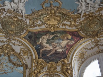 Psyché levant sa lampe pour contempler son époux. (détail) - Unbekannt