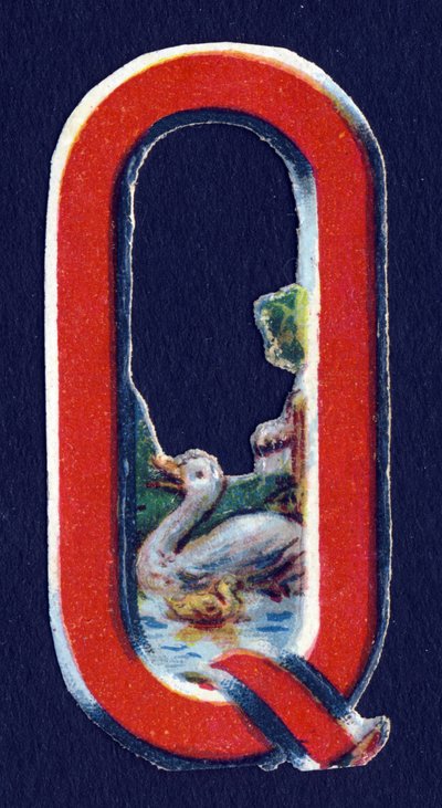 Q comme Canard. Série de 26 chromolithographies gaufrées d