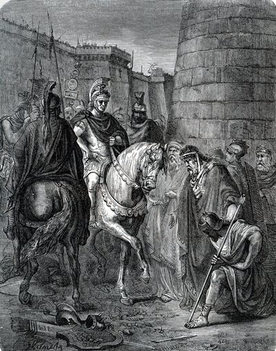 Quintus Caecilius Metellus Macedonicus (210-116 av. J.-C.) en Grèce après la bataille de Scarpheia contre les Achéens en 147 av. J.-C. - Unbekannter Künstler