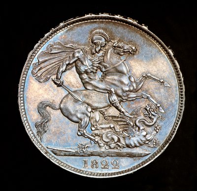 Rare pièce britannique, roi George IV, couronne d