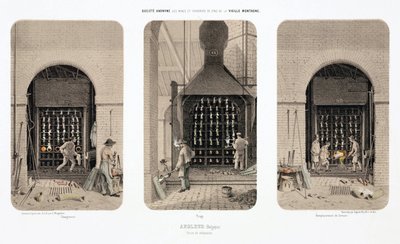 Traitement des matières premières, métallurgie, fours de réduction, travaux de zinc, Angleur, Belgique - Unbekannt