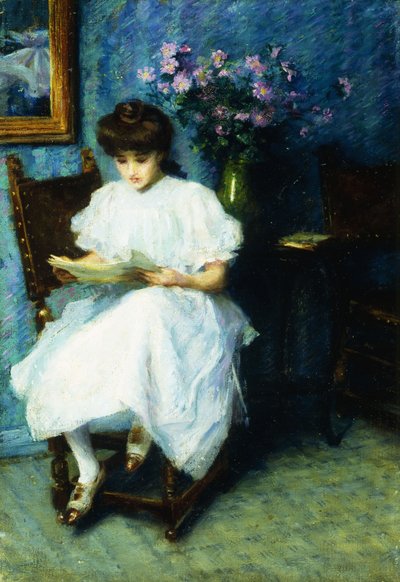Lecture dans le salon - Unbekannt