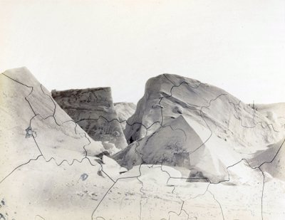 Floe-Bergs récemment formés, montrant l