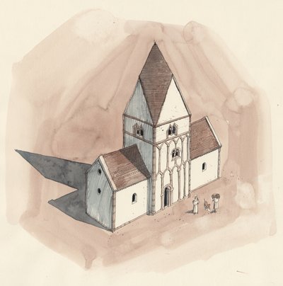 Dessin de reconstruction de l