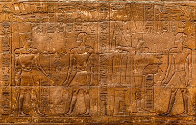 Relief, Temple de Louxor, Thèbes, Égypte, Afrique - Unbekannter Künstler