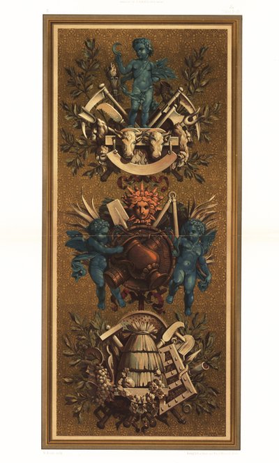 Panneaux muraux rococo au Louvre, Paris - Unbekannter Künstler