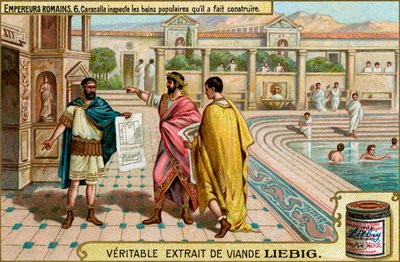Empereurs romains - Carte de collection Liebig Meat Extract - Unbekannter Künstler