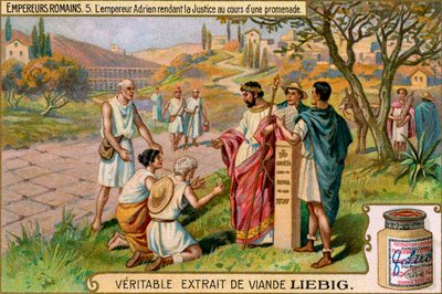 Empereurs romains - carte de collection Liebig Meat Extract - Unbekannter Künstler