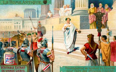 Triomphe romain - cérémonie civile/rite religieux - Unbekannter Künstler