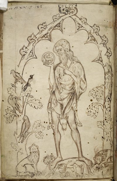 Royal MS 10 B XIV f.3 Saint Jean-Baptiste - Unbekannter Künstler
