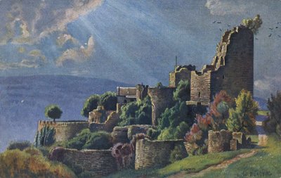 Ruines du château de Luetzelburg dans les Vosges, Lutzelbourg dans le département français de la Moselle - Unbekannter Künstler