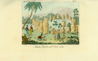 Ruines des anciens piliers de Luta érigés par les Chamorro sur l