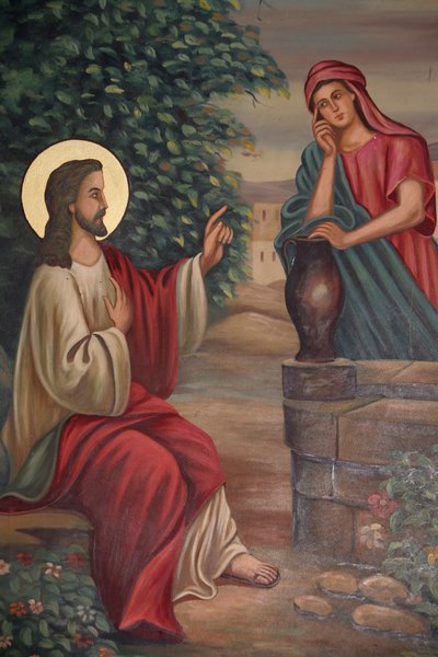 Église copte Saint-Antoine : Jésus et la Samaritaine - Unbekannt