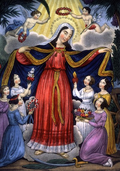Sainte Catherine et les Catherinettes, milieu du 19e siècle - Unbekannter Künstler