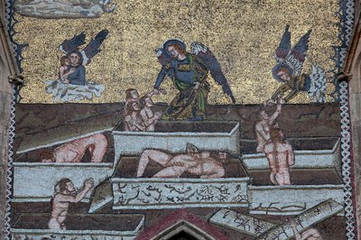 Cathédrale Saint-Guy : Mosaïques du Jugement Dernier, Prague, République Tchèque - Unbekannt