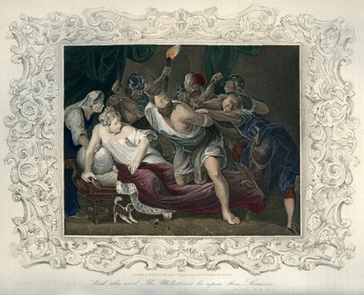 Samson capturé par les Philistins - Bible - Unbekannter Künstler