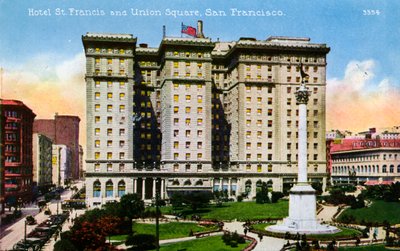 San Francisco : Hôtel St. Francis et Union Square - Unbekannter Künstler